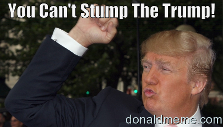 You Cant Stump The Trump