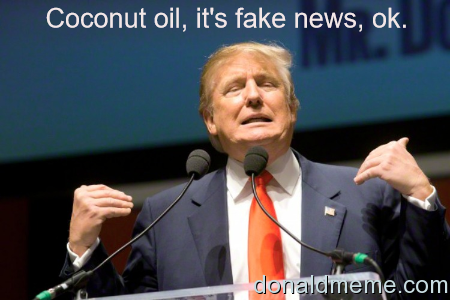 Coconut oil is fake news